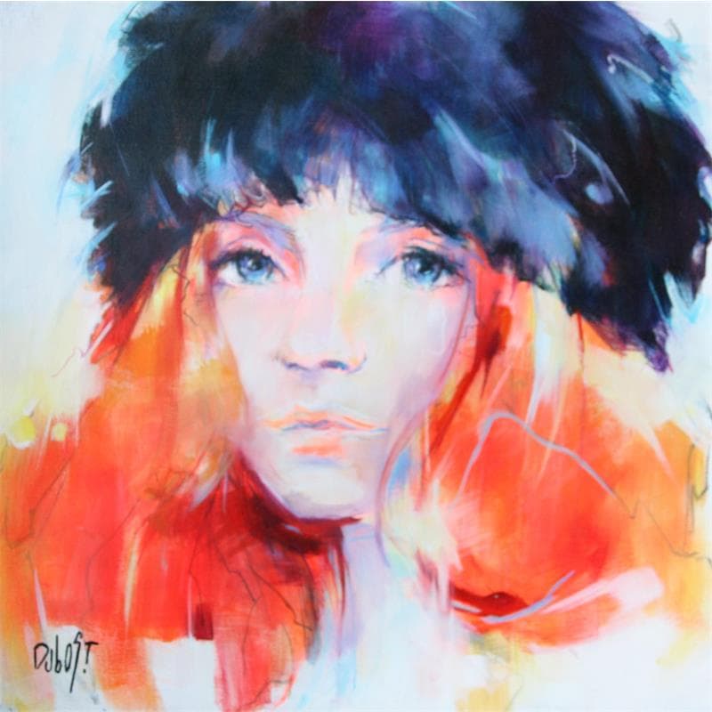 Painting Nina by Dubost | Painting Figurative Portrait Oil