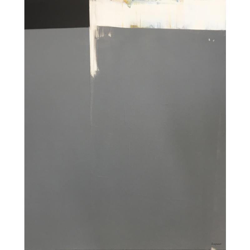 Painting Construction en gris by Reymann Daniel | Painting Abstract Acrylic Minimalist