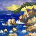 Gemälde Coucher de soleil en Bretagne von Sabourin Nathalie | Gemälde Öl