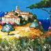 Peinture Village entre Cassis et Marseille par Sabourin Nathalie | Tableau Huile
