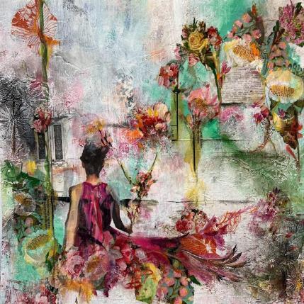 Painting See you soon by Bergeron Marie-Josée | Painting Figurative Mixed Life style
