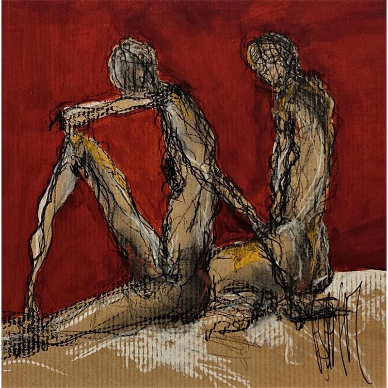 Painting Henri by Sahuc François | Painting Figurative Acrylic Nude