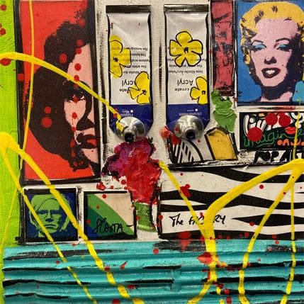 Peinture Tribute to Basquiat par Costa Sophie | Tableau Figuratif Mixte icones Pop