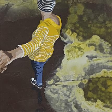 Peinture Marinière de lichen par Sand | Tableau Figuratif Acrylique scènes de vie