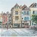 Painting Troyes 23 by Hoffmann Elisabeth | Painting Figurative Watercolor Urban