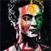 Painting Frida's soul by Mestres Sergi | Painting Pop art Mixed Pop icons