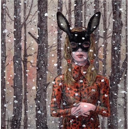 Painting December Snow by Theo | Painting Figurative Oil Pop icons, Portrait