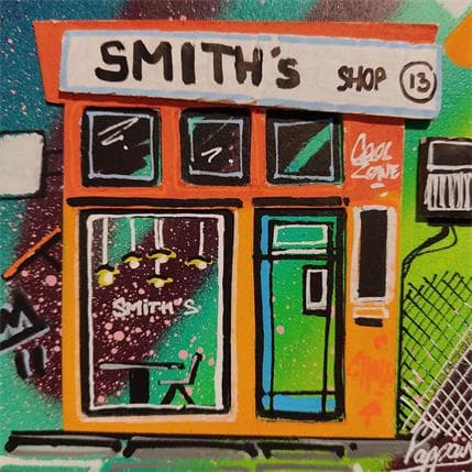 Painting Little smith's shop  by Pappay | Painting Street art Mixed Urban
