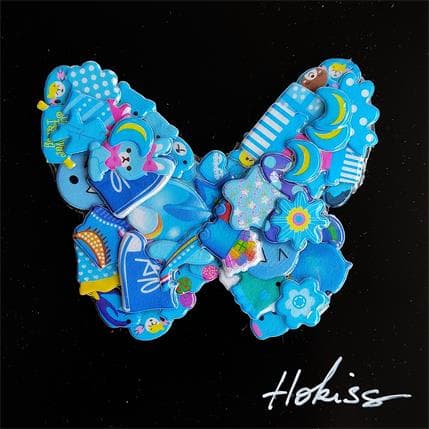 Painting Papillon II by Hokiss | Painting Pop art Mixed