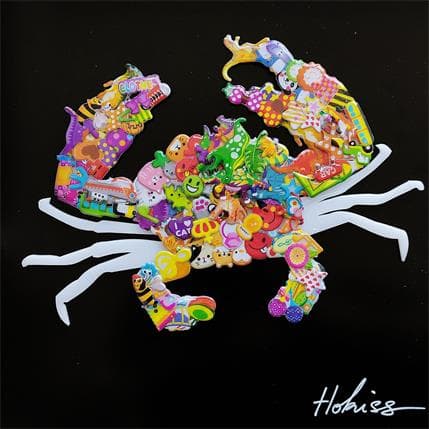 Painting Crabe I by Hokiss | Painting Pop art Mixed
