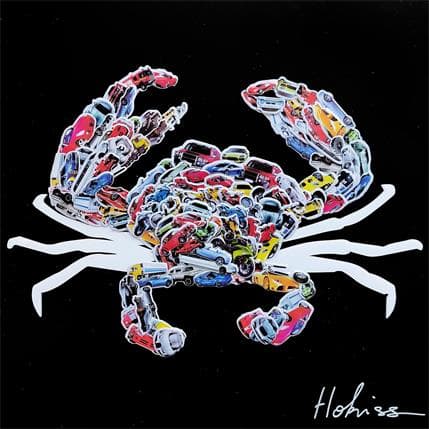 Peinture Crabe I par Hokiss | Tableau Pop Art Mixte