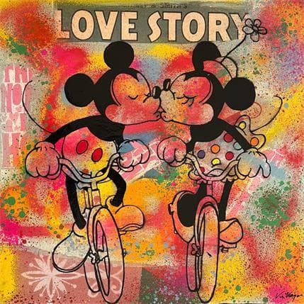 Painting Love story by Kikayou | Painting  Graffiti