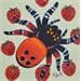 Peinture L'araignée fraise par Lennoz Raphaële | Tableau Art naïf Animaux Huile