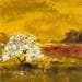 Gemälde Sakura von Dalban Rose | Gemälde Art brut Landschaften Öl