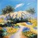 Painting chemin en pays aixois by Lyn | Painting Figurative Landscapes Oil