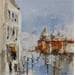 Peinture Sotto il cielo di Venezia 1 par Poumelin Richard | Tableau Figuratif Acrylique Vues urbaines