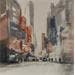 Peinture City traffic  par Poumelin Richard | Tableau Figuratif Acrylique Vues urbaines
