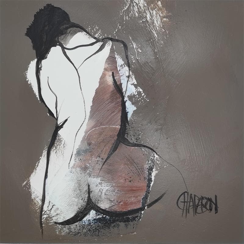 Painting Clair obscur 2 by Chaperon Martine | Painting Figurative Nude Oil Acrylic