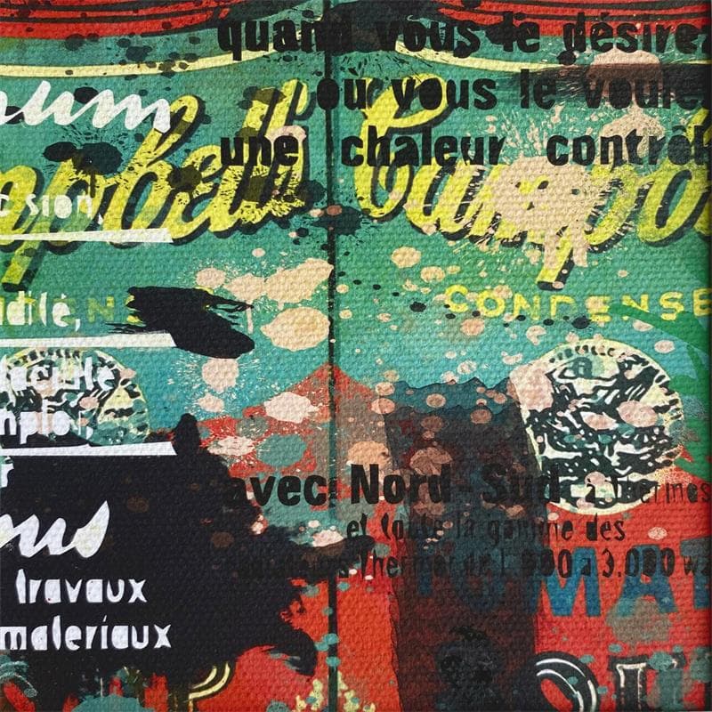 Painting Chaleur contrôlée by Misako | Painting Pop art Mixed Pop icons