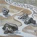 Peinture Sables et roches par Laurence Jovys | Tableau Figuratif Mixte Paysages