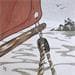 Peinture A bord par Jovys Laurence  | Tableau Figuratif Marine Sable