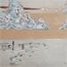 Painting Reflets sur le sable mouillé by Laurence Jovys | Painting Figurative Mixed Landscapes