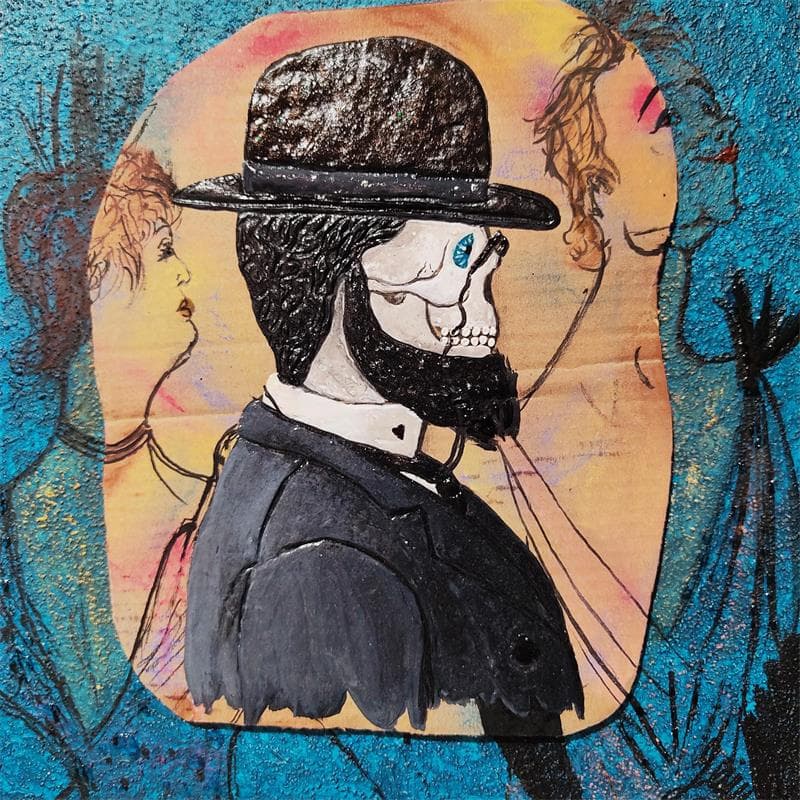 Peinture Lautrec par Geiry | Tableau Art Singulier Mixte icones Pop