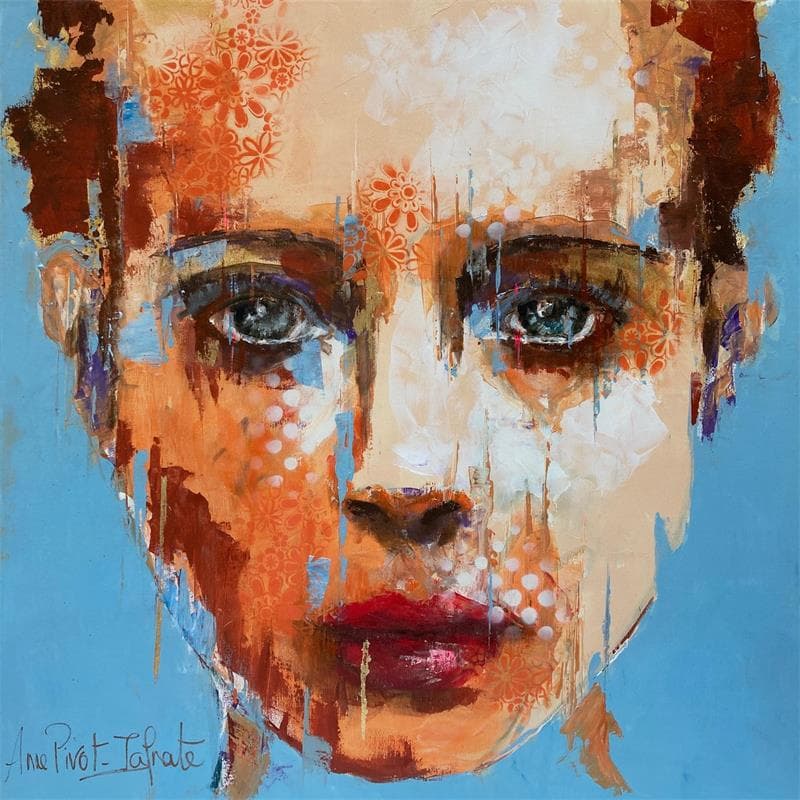 Painting Aude by Pivot-Iafrate Anne | Painting Figurative Acrylic Portrait