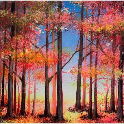 Painting Forêt joyeuse 4 by Locoge Alice | Painting  Acrylic