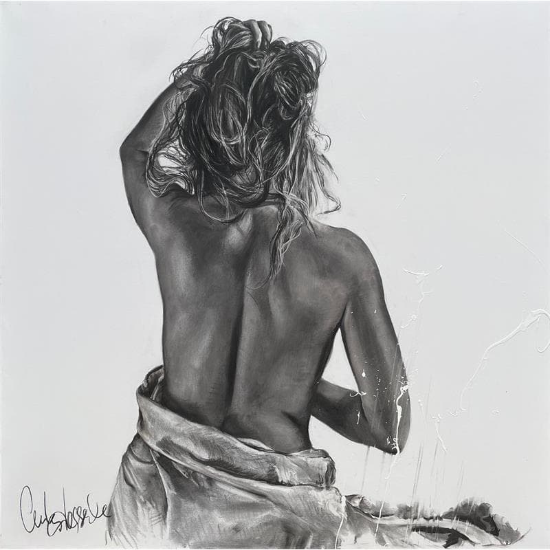 Painting L'éveil by Desserle Cecile | Painting Figurative Mixed