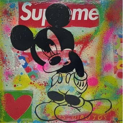 Peinture Mickey rrr par Kikayou | Tableau Pop Art Mixte icones Pop