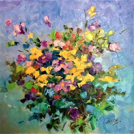 Painting Flores de primavera by Jmara Tatiana | Painting