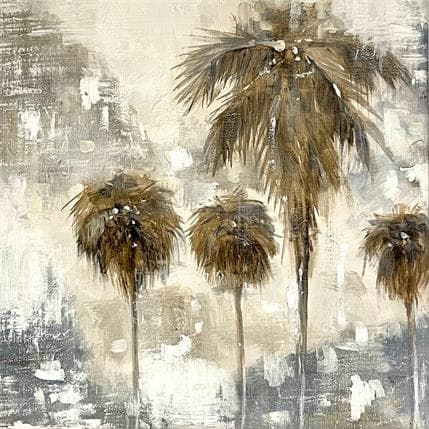 Painting Palm trees by Solveiga | Painting Impressionism Acrylic Landscapes