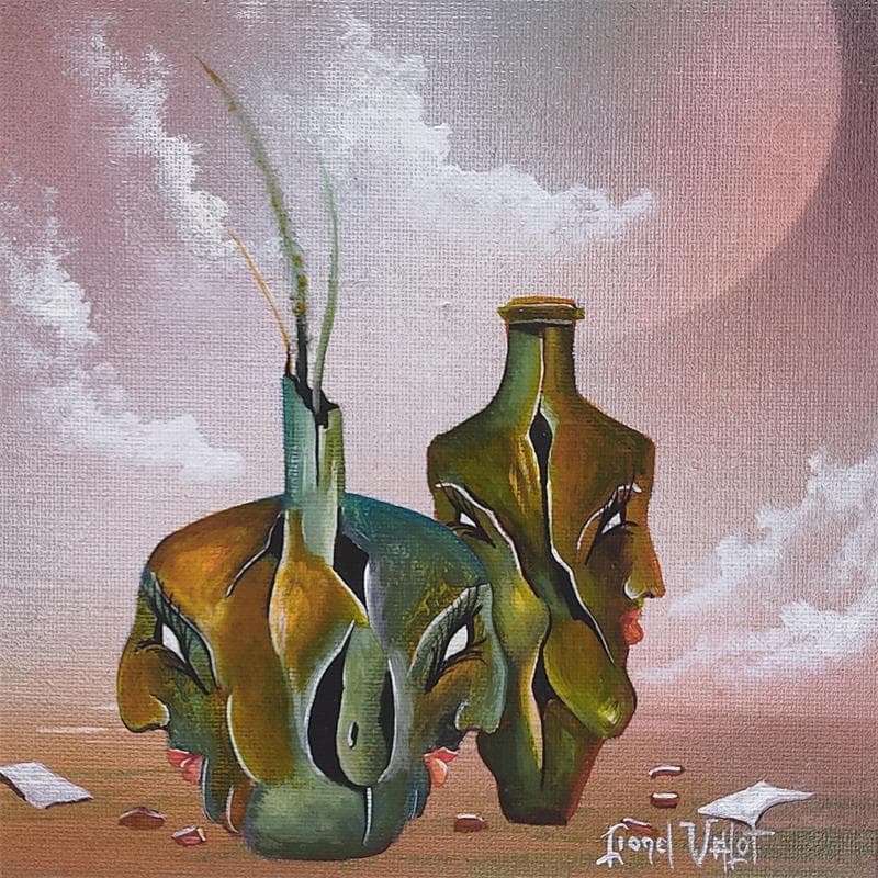 Painting Les potiches by Valot Lionel | Painting Surrealism Acrylic, Oil Life style, Pop icons
