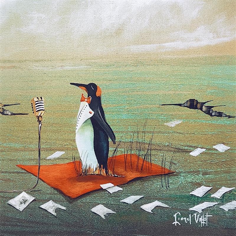 Peinture Le tapis rouge par Valot Lionel | Tableau Surréalisme Acrylique, Huile scènes de vie