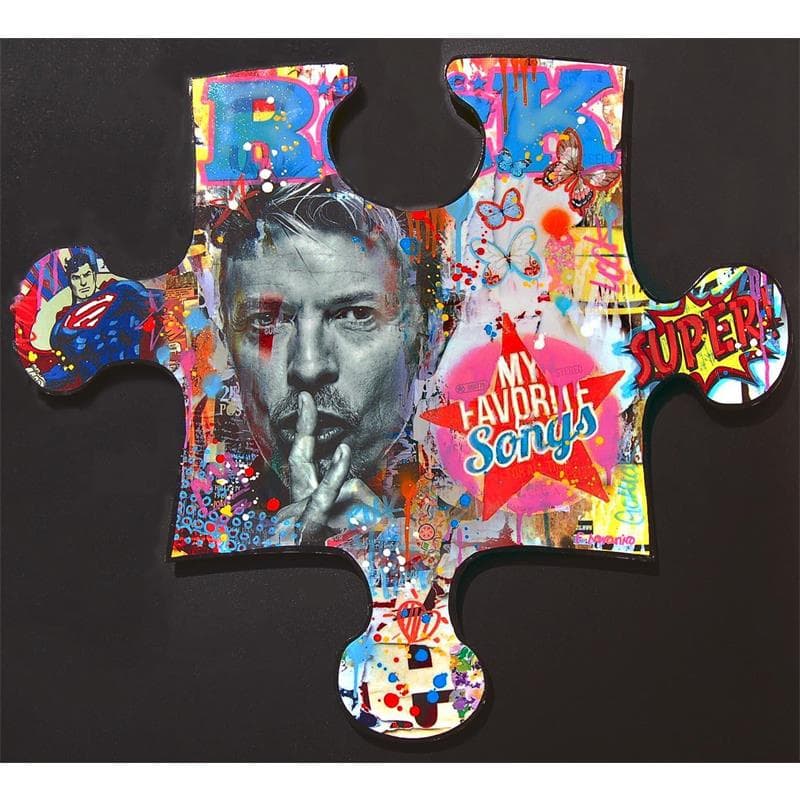 Peinture Puzzle Rocky david par Novarino Fabien | Tableau Pop-art Icones Pop