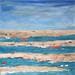 Painting A397 by Moracchini Laurence | Painting Abstract Landscapes Marine Acrylic