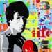 Peinture Rocky par Euger Philippe | Tableau Pop-art Portraits Icones Pop Graffiti Acrylique Collage