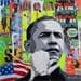 Peinture Président of the USA par Euger Philippe | Tableau Pop Art Mixte Portraits icones Pop