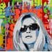 Gemälde BB von Euger Philippe | Gemälde Pop-Art Porträt Pop-Ikonen Graffiti Acryl Collage