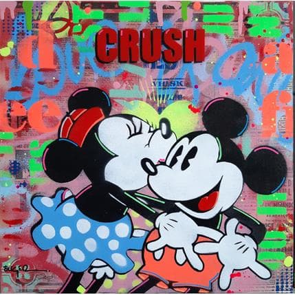 Painting Crush by Euger Philippe | Painting Pop art Mixed Pop icons, Portrait