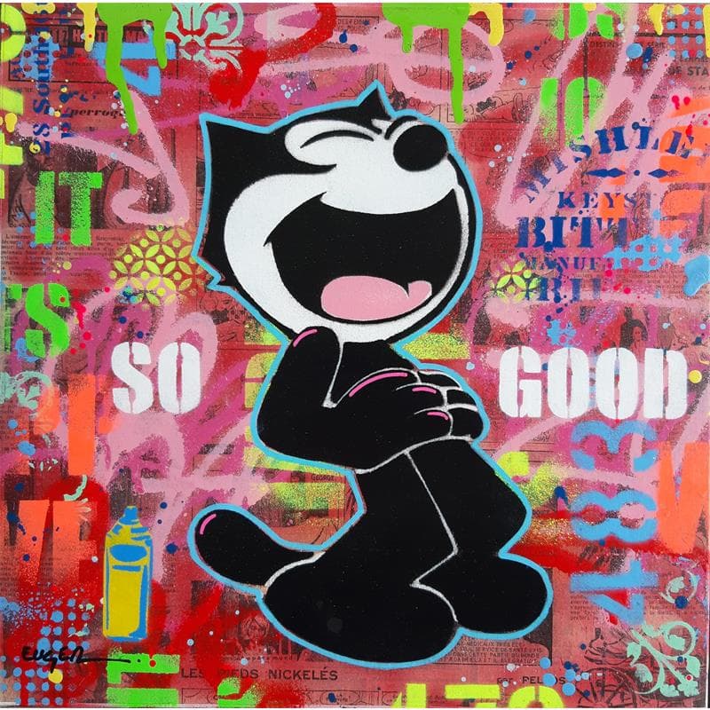 Painting So good by Euger Philippe | Painting Street art Acrylic, Gluing, Graffiti Pop icons