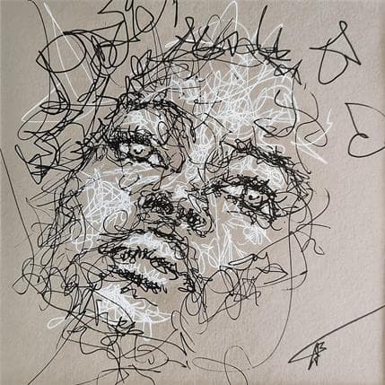 Painting Lucy by Allart Sébastien  | Painting Figurative Mixed Pop icons, Portrait