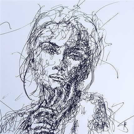 Peinture Maeva par Allart Sébastien  | Tableau Figuratif Papier Portraits