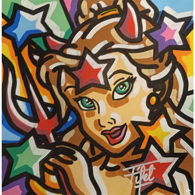 Painting Belle'zebuth by Fifel | Painting Street art Pop icons