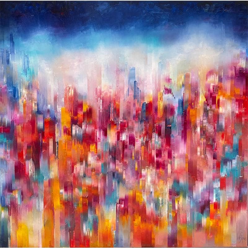 Painting Favelas by Levesque Emmanuelle | Painting Abstract Oil Urban