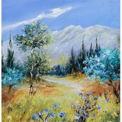 Painting coeur de provence by Lyn | Painting Figurative Oil Landscapes