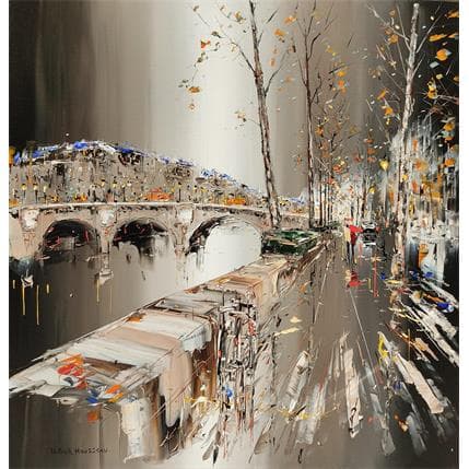 Painting Promenade en soirée by Rousseau Patrick | Painting Figurative Oil