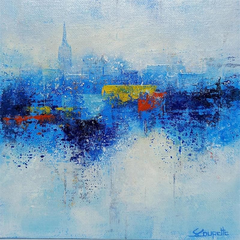 Painting BRIGHT SKY by Coupette Steffi | Painting Abstract Urban Acrylic