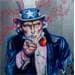 Painting Uncle Sam by Medeya Lemdiya | Painting